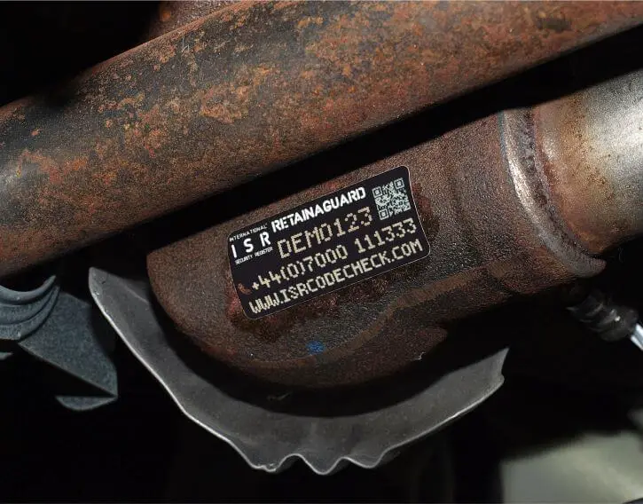 ultra destruct catalytic converter label system by retainagroup
